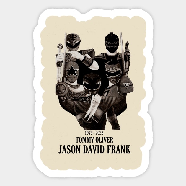 Jason David Frank - Memoriam Sticker by whosfabrice